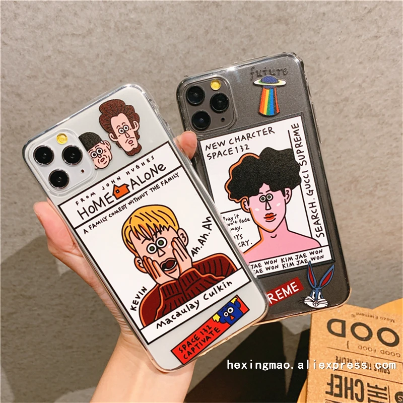 Забавный милый чехол для телефона Lazy Man для iphone 11 чехол для iphone 6S 6 7 8 Plus XR XSMAX Ультратонкий Мягкий ТПУ прозрачный чехол