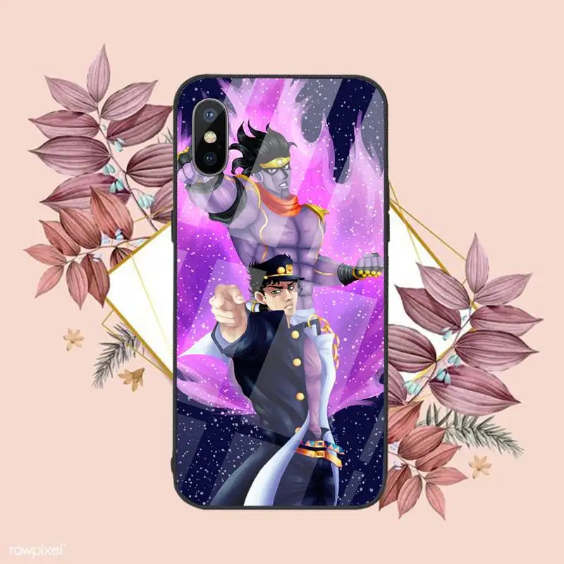 

JoJo's Bizarre Adventure JoJo Anime Phone Case Tempered glass For iphone 6 6S 7 8 plus X XS XR 11 12 mini PRO MAX