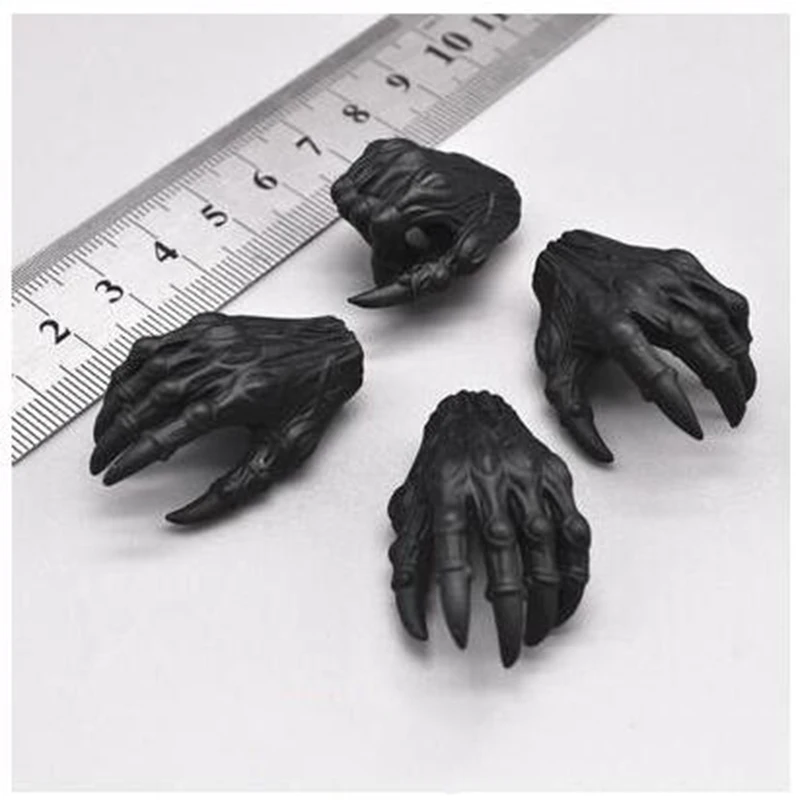4 шт 1/6 весы Волшебная биохимия черные ручные перчатки модели для 12 &quotфигур |