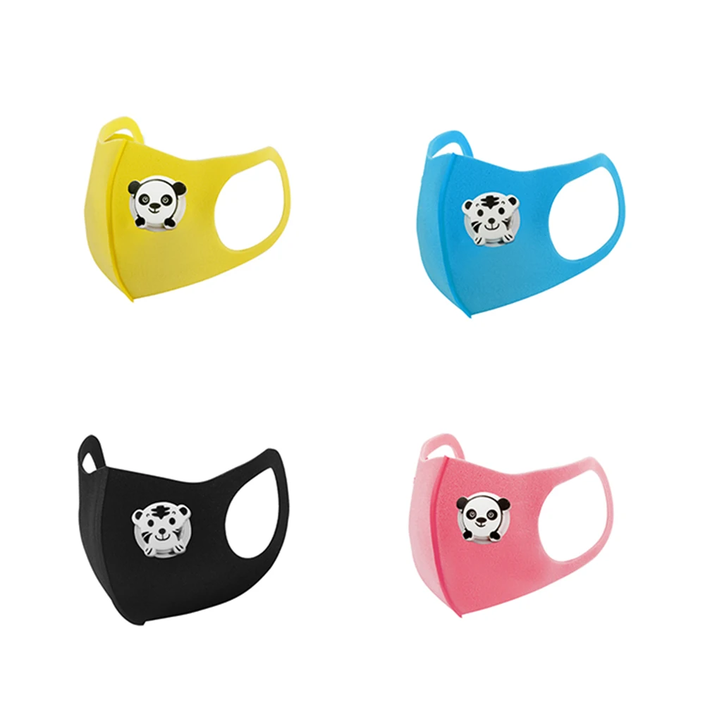 Детская мультяшная маска от пыли для лица с дыхательным клапаном дышащая