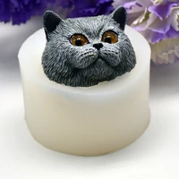 3d cute cat silicone mold soap%c2%a0making%c2%a0tools diy silicone molds for candle cake baking mould aromatherapy decoration clay crafts