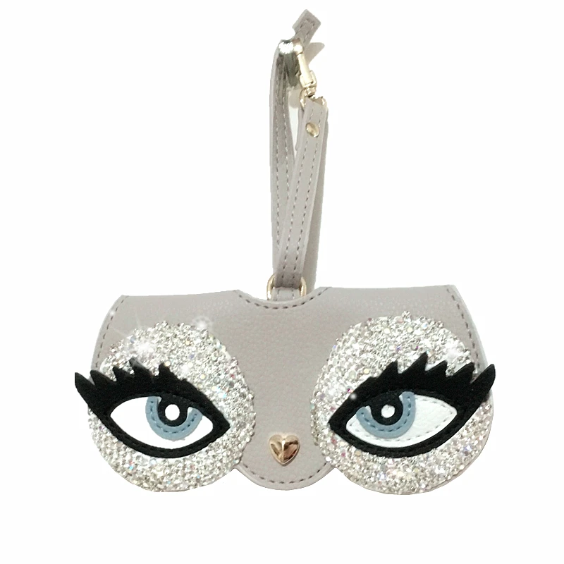 Чехол для очков футляр из искусственной кожи с бриллиантами милый мультяшный