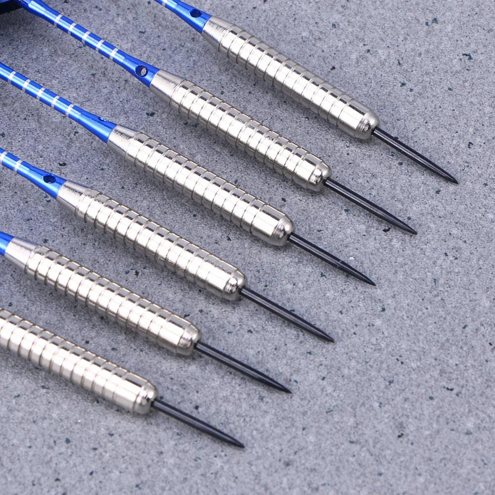 

12Pcs Stainless Steel Darts Set Professional Stainless Needle Tipped Dart for Dartboard Aluminum Shafts Standard Flights Silver