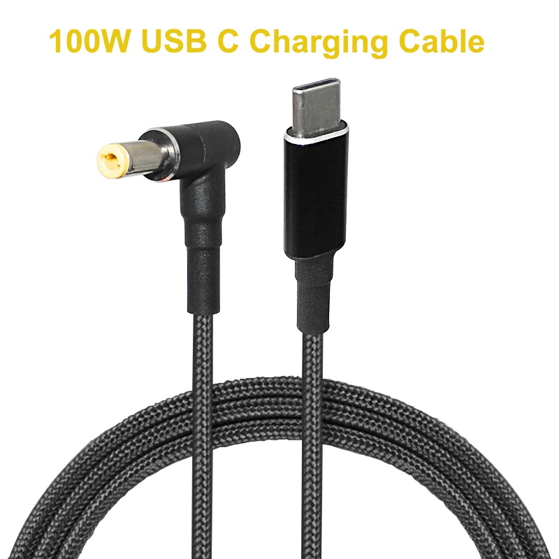 1 8 м 100 Вт с разъемом USB Type C до 5 5x2 мм штекер конвертер PD зарядное устройство