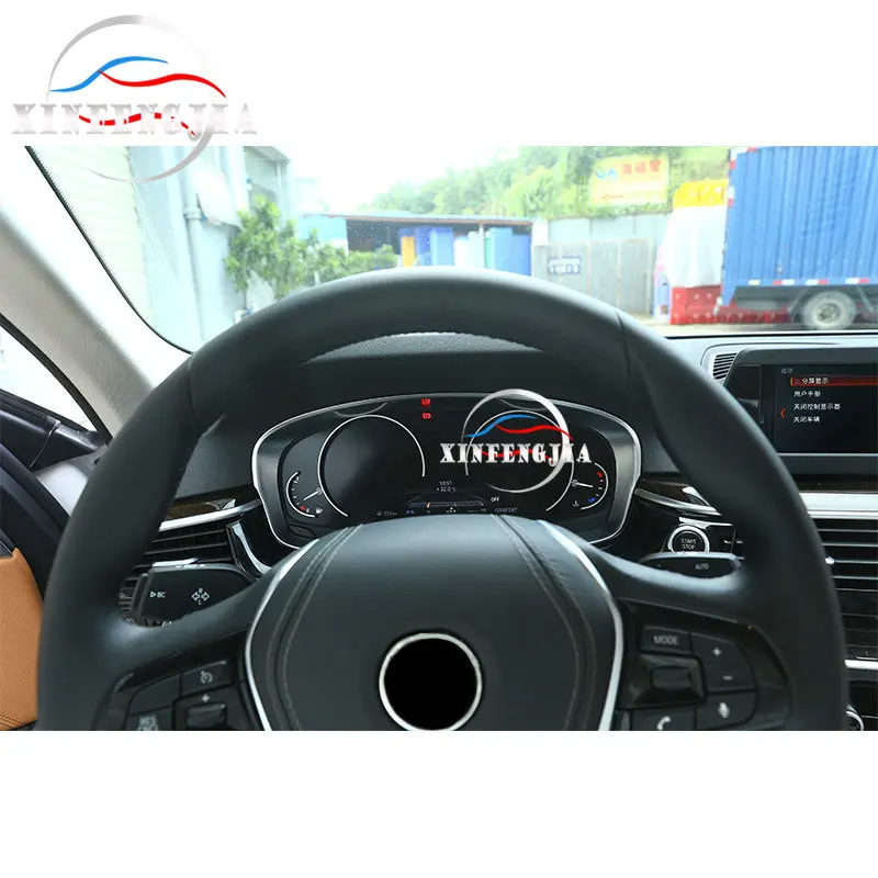 

For BMW 5 Series 6GT G32 G30 17-19 Chrome ABS Instrument Panel Speedometer Trim