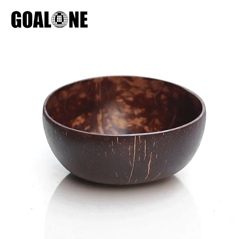 

GOALONE Coconut Bowl and Wooden Spoon Set Natural Handmade Coconut Fruit Eco Friendly Bowl Food Container Bowl Kitchen Utensils