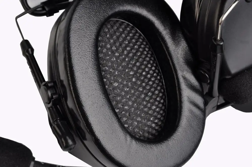 Z-TAC Genuine Upgrade Tactical Headset Noise Reduction Headset Z051 BK And PTT U94 Airsoft Z113 Free Camo Headband