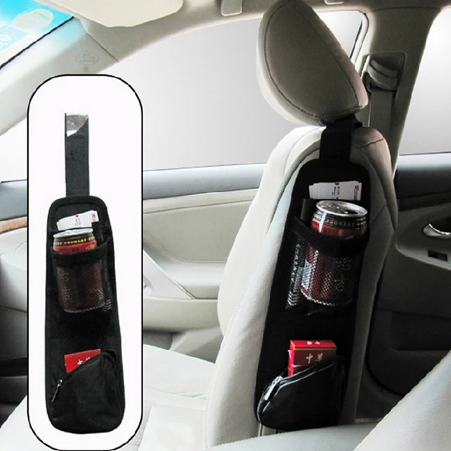 

New Car Seat Storage Bag Car Organizer For Stowing Tidying Auto Seat Side Bag Hanging Pocket Non-woven fabric Bags car-styling