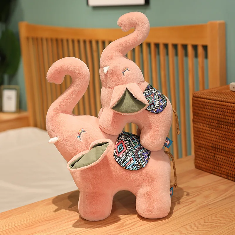30/40/55 см мягкая милая пара слонов плюшевые игрушки Мягкий Кролик Мех животные