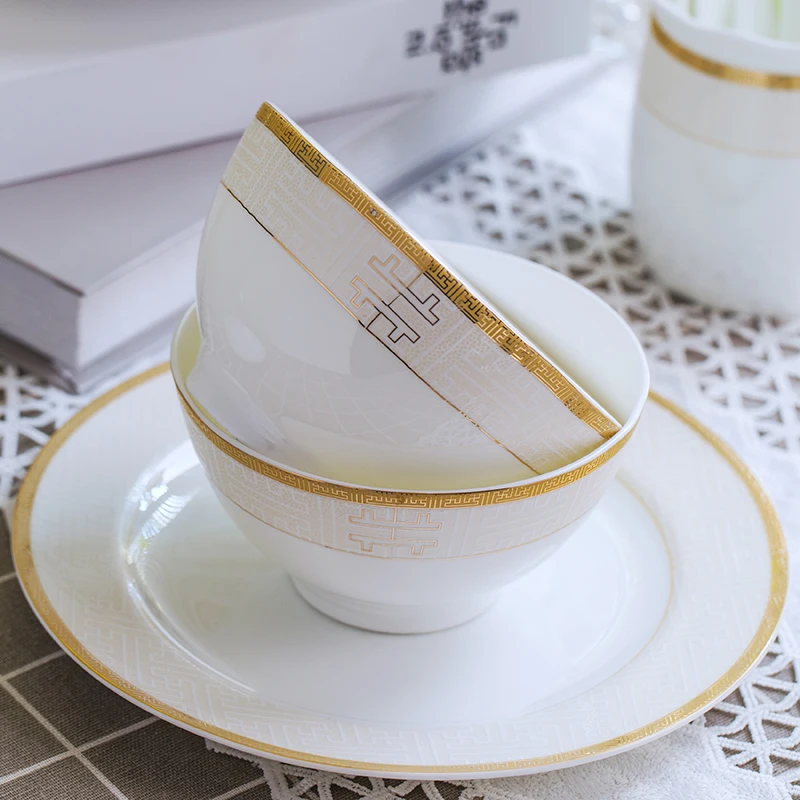 Цзиндэчжэнь высокое Класс Европейский костяной фарфор посуда тарелка бытовой