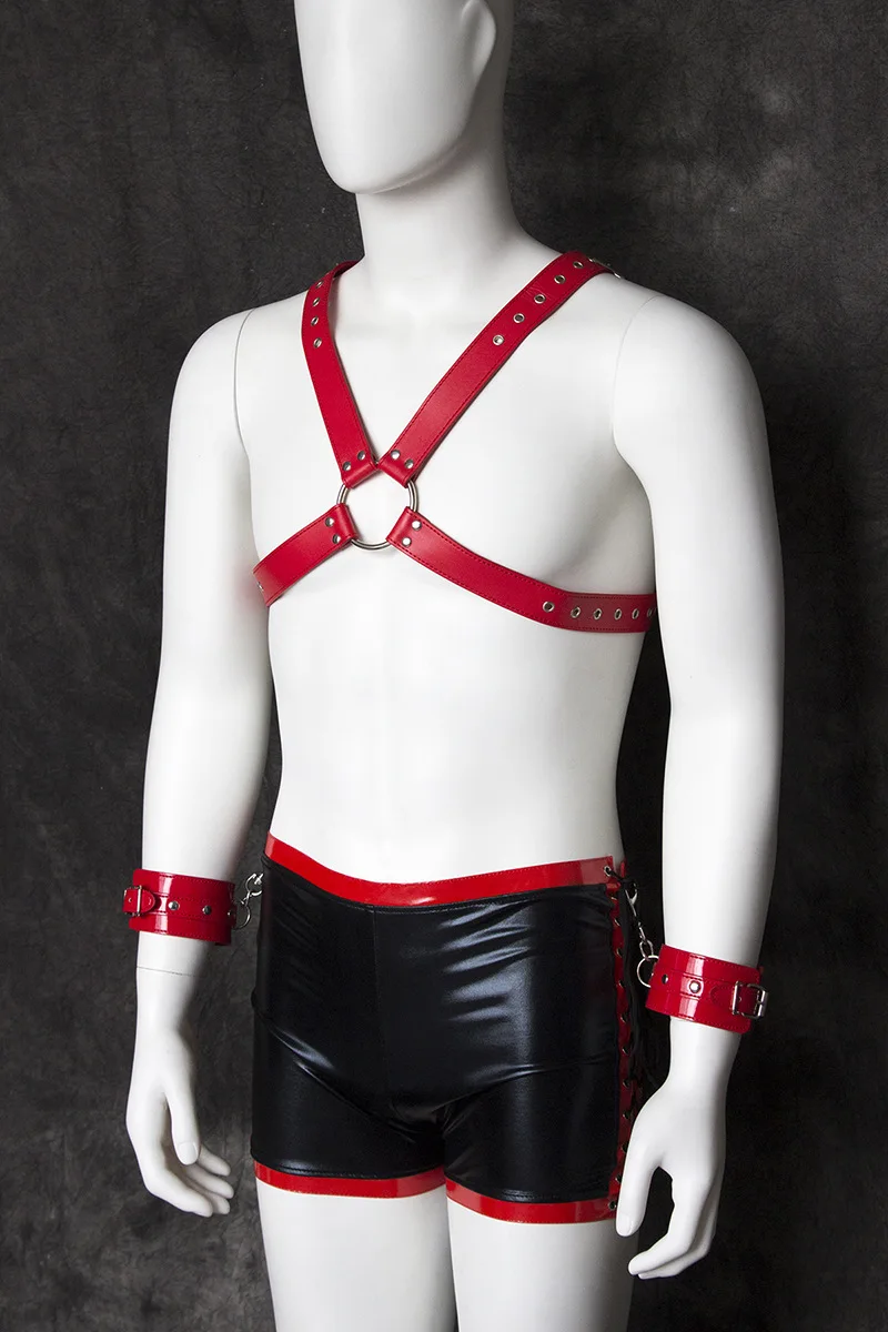 

Comrade sm gay male appeal coat gay male bundled with alternative sense of master slave leather bound uniform