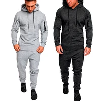 men 2 piece set mens tracksuit autumn winter camou hoodies casual sweat suits drawstring pullover outfit sportswear plus size