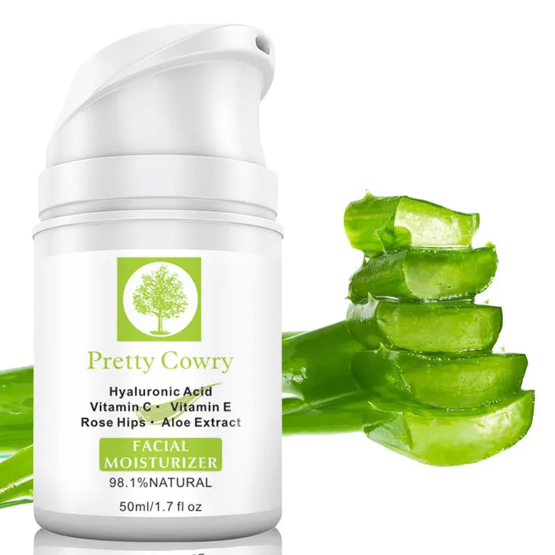 

Face Cream Nourish Moisturizing Anti-Aging Oil-Control Brighten Repair Acne Lighten Pore Aloe Vera Vitamin C Skin Care