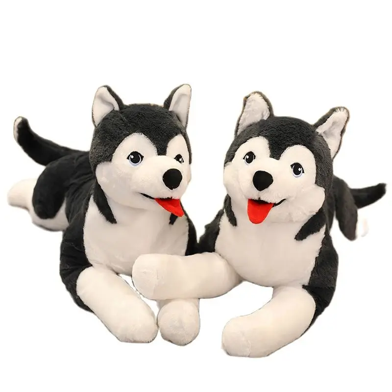 

Cute Husky Plush Toy Pillow Stuffed Siberian Wolf Long Soft Toys Lifelike Real Dog Doll Toys Birthday Gift for Kids Kawaii Plush
