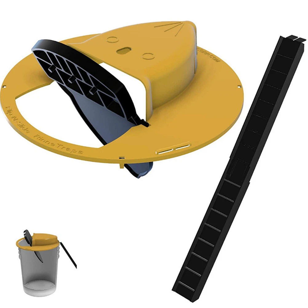 

Reusable Smart Mouse Rat Trap Plastic Flip N Slide Bucket Lid Mouse Rat Mouse Trap Humane Or Lethal Trap Door Style Multi Catch