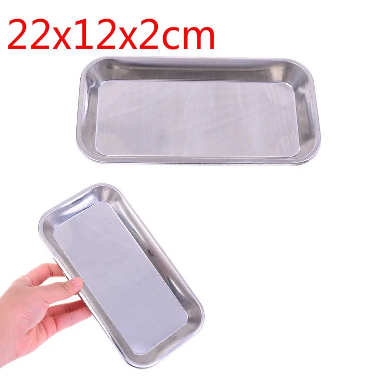 

Tools Storage Dental Dish Lab Instrument Useful Stainless Steel Tray Medical Surgical Popular 1PCS Environmental Convenient