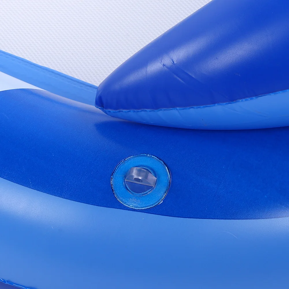 

New Summer Swimming Pool Inflation Floating Bed With Shed Single Deck Chair Universal Beach Mat for Children Woman Man