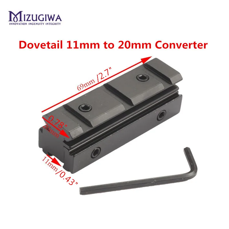 Прицела Тактический 11 мм ласточкин хвост 20 Вивер Железнодорожный конвертер