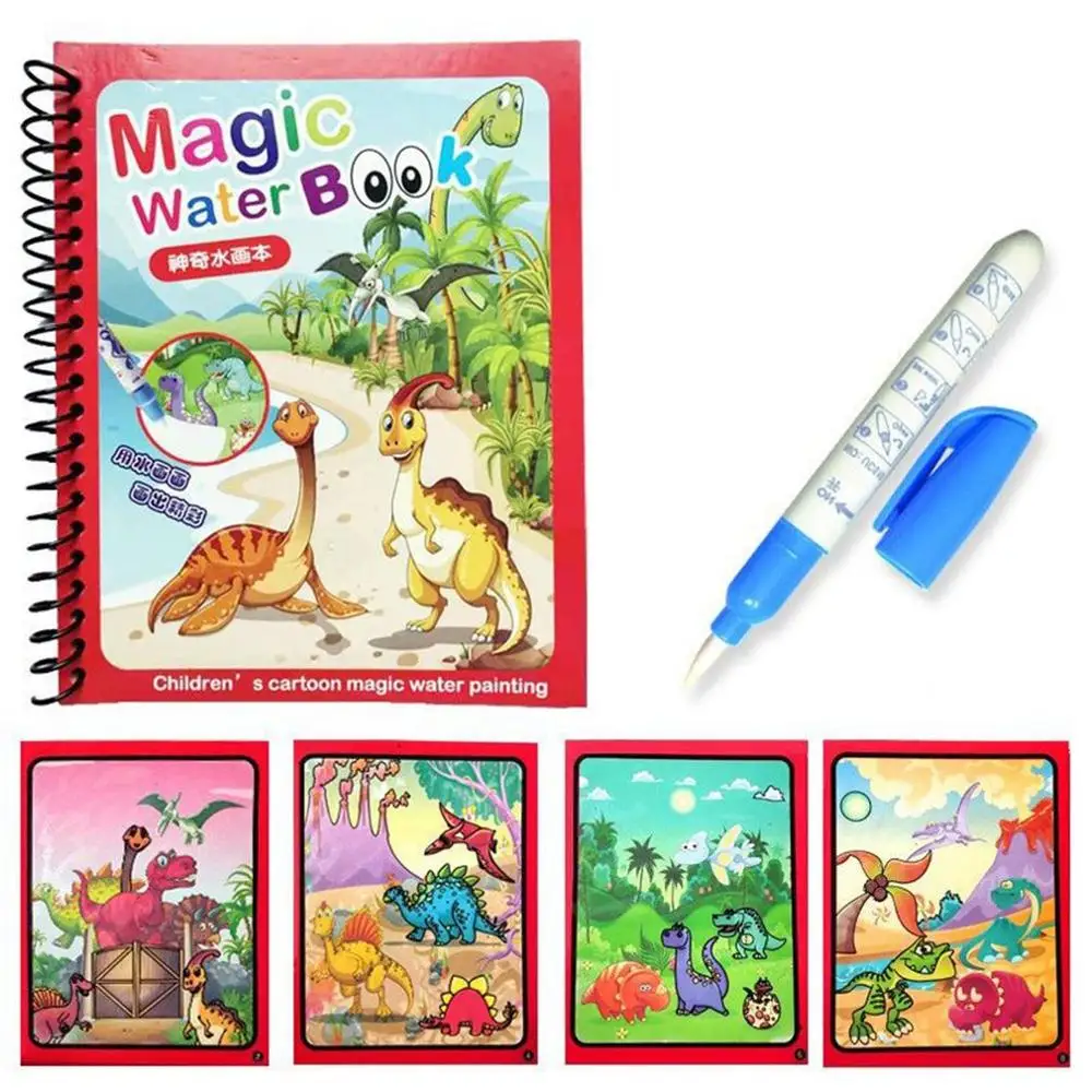

Colorful Magic Water Drawing Book Coloring Book Doodle With Magic Pen Painting Drawing Board Learning Toys for Kids