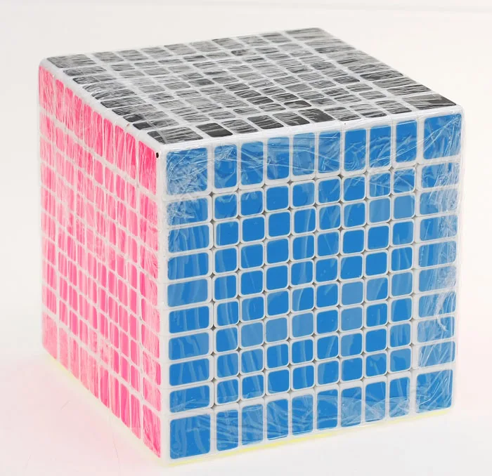 high-bright white Shengshou 10x10x10 куб 10,2 см волшебный куб, головоломка, 10 слоев 10x10 волшебный куб cubo подарок образовательные игрушки, Прямая поставка - Цвет: high-bright white