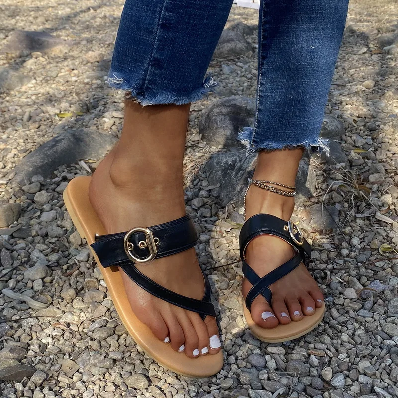 

Fashion Woman Slippers Summer Sandals Women 2021 Casual Beach Shoes Flat Ladies Slides Slippers Platform Shoes Outside Sandalias