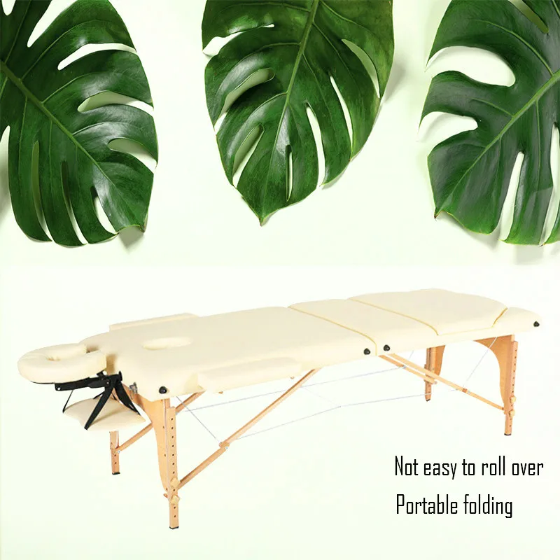 Массажная кровать простая деревянная портативная иглоукалывающаяся прижимная