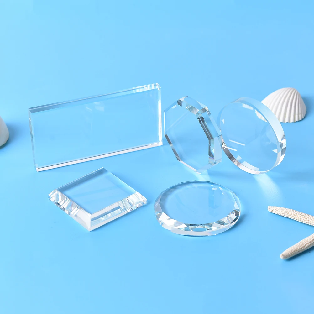 1 шт. прозрачная стеклянная пигментная краска палитра смешивающая лопатка