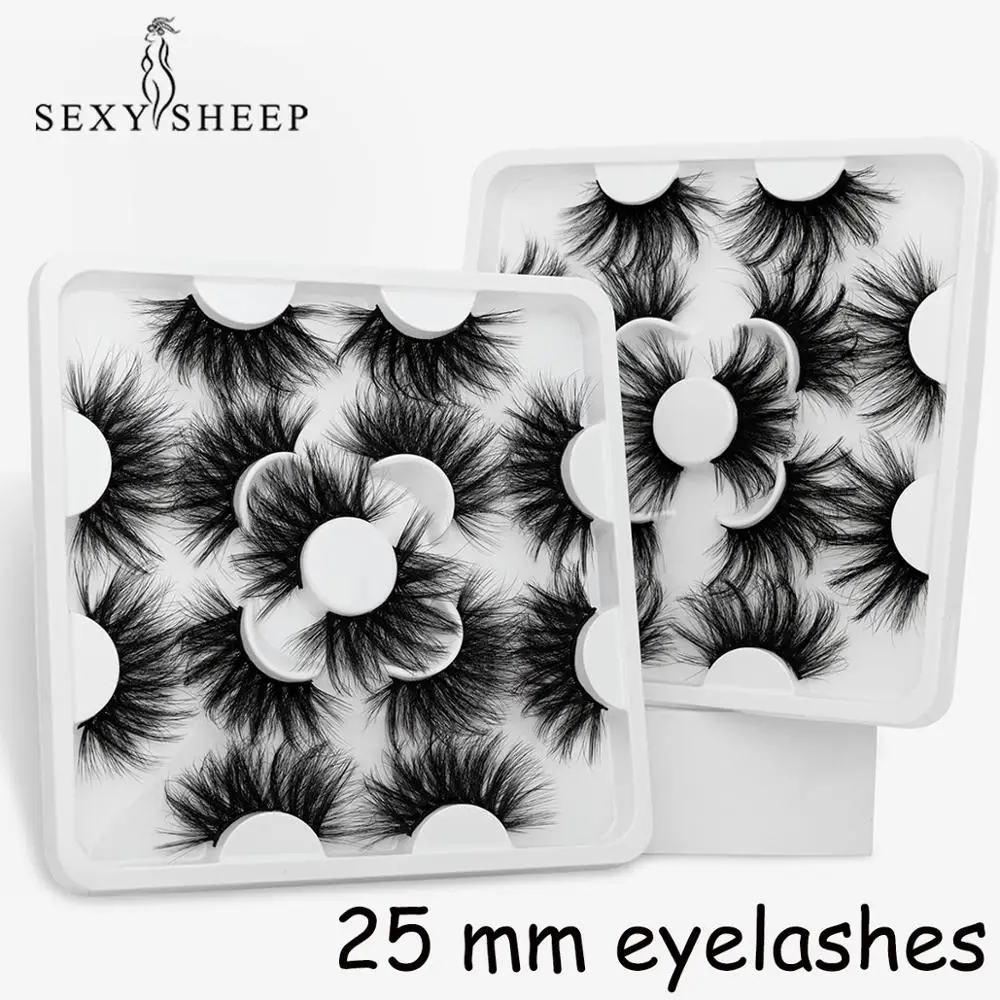 Sexysheep 7/8 пар 3D ресницы ручной работы из натурального длинная шуба искусственного
