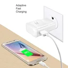 Адаптивный адаптер для быстрой зарядки для Samsung Galaxy A32 S8 S9 S20 FE OPPO A53 Realme 6 7 Redmi Note 8 9 Pro, зарядный кабель USB Type-C