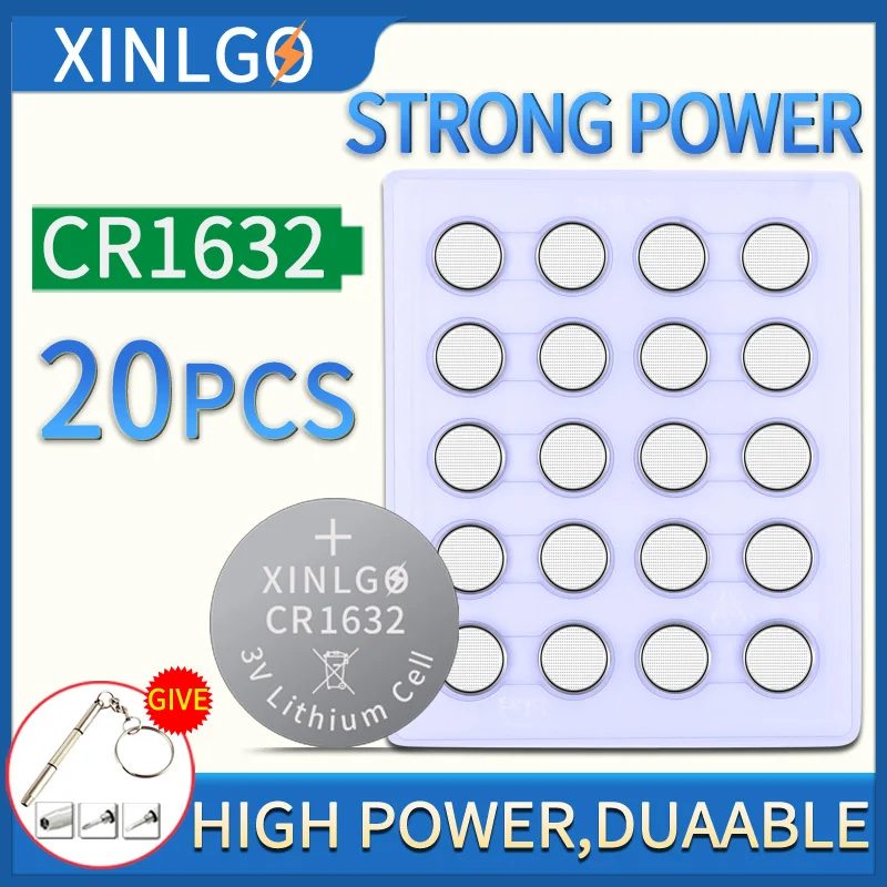 20 шт. CR1632 батарея литиевая кнопка батареи для монет 3 в вольт пульт дистанционного