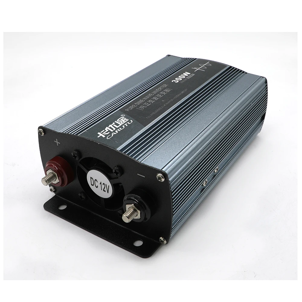 

CARUTU best 12v 220v pure sine wave inverter power inverter 12v 230v full sustain power 300W peak 600W for lighting computer fan