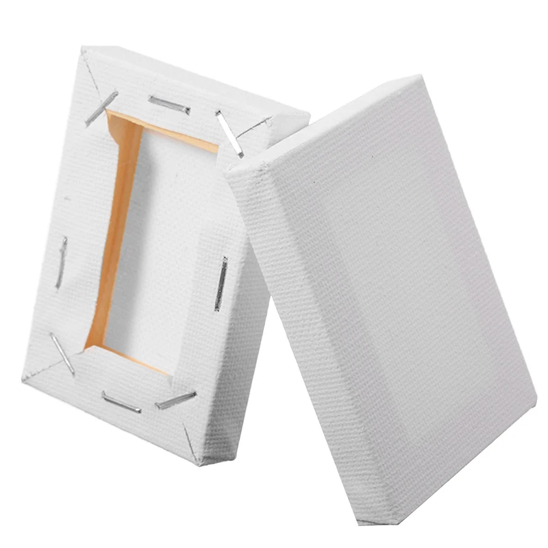 10 шт. 5*7 см белого цвета в виде мини растягивается искусства доска хлопок