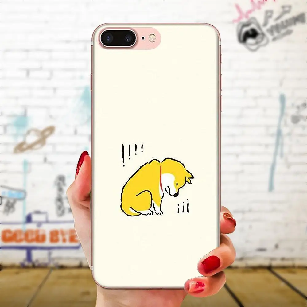 Милый рисунок из мягкого ТПУ Шиба ину для huawei P7 P8 P9 P10 P20 P30 Lite Mini Plus Pro Y9 Prime P Smart Z 2018