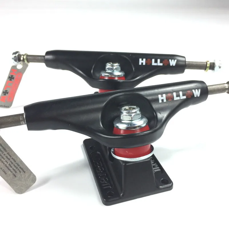 

Black Independent Skateboard Truck C7 Skateboard Ski Steering Bracket Ground-free Rotating Bridge 139 Hollow Hard Truck CX4 140