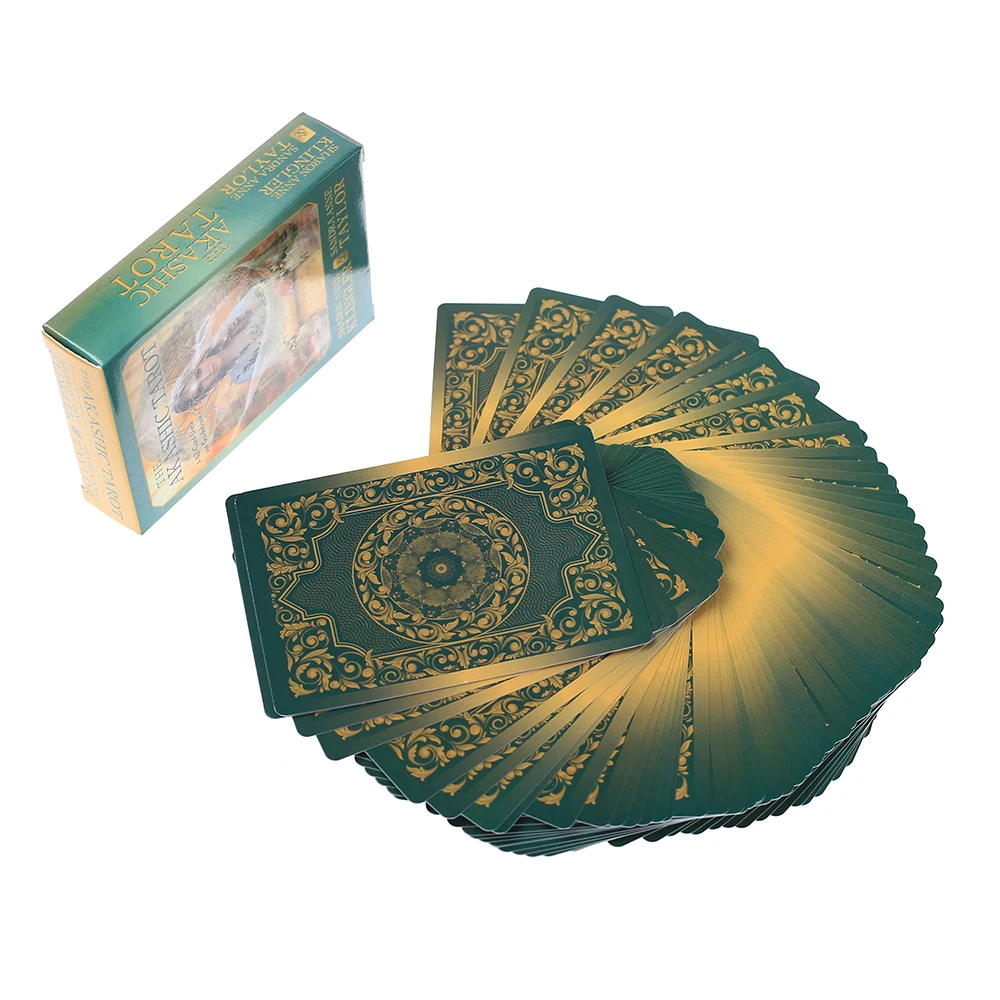 

62 Pcs Oracle Tarot Cards akashic tarot Card Board Deck Games Palying Cards For Party Game