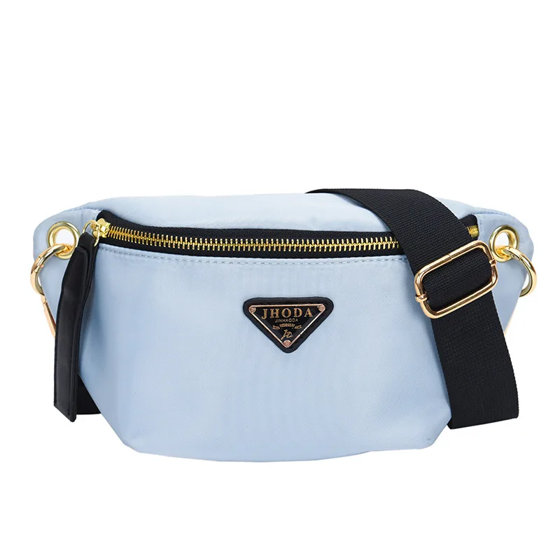 

Ladies brand classic design nylon chest bag simple casual crossbody bag INS fashion waist bag women solid light shoulder bags