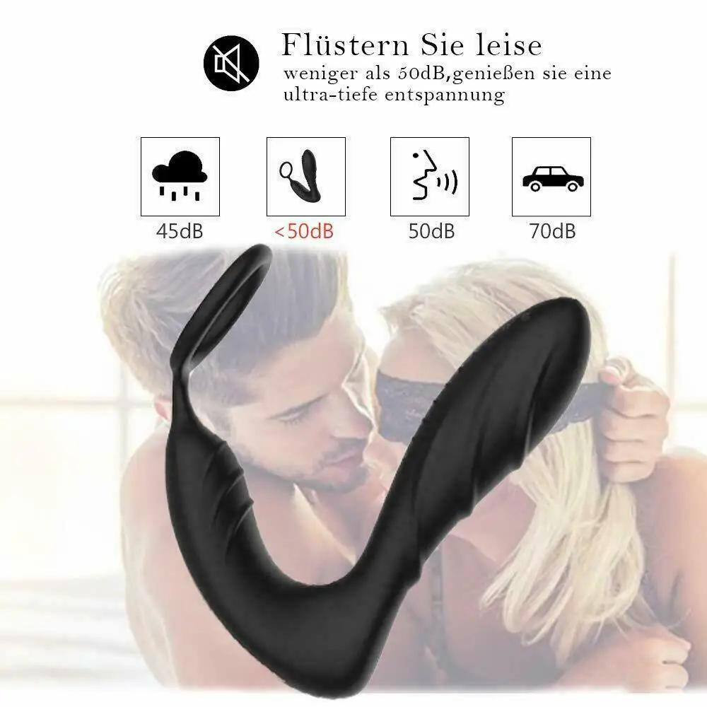 Беспроводной массажер простаты с дистанционным управлением силиконовый