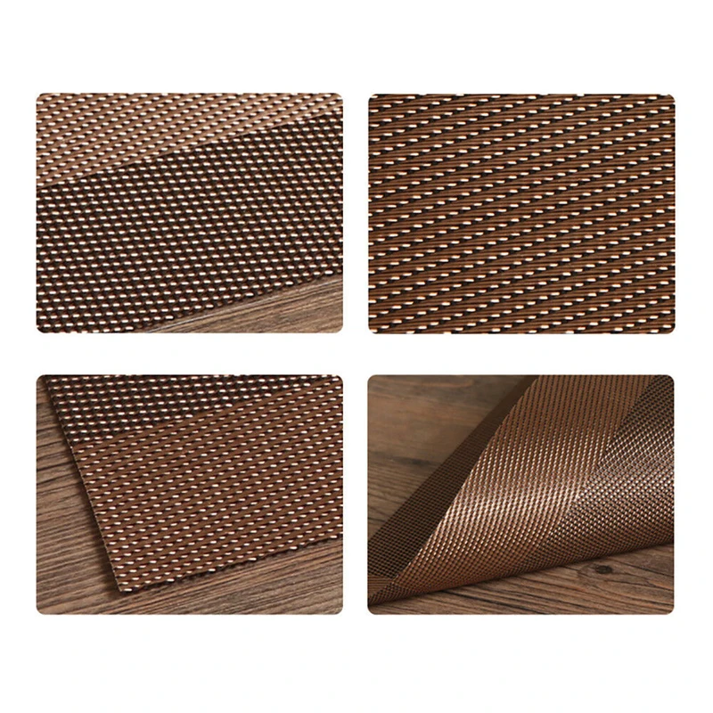 4 шт./партия ПВХ коврик для индивидуального стола Противоскользящий