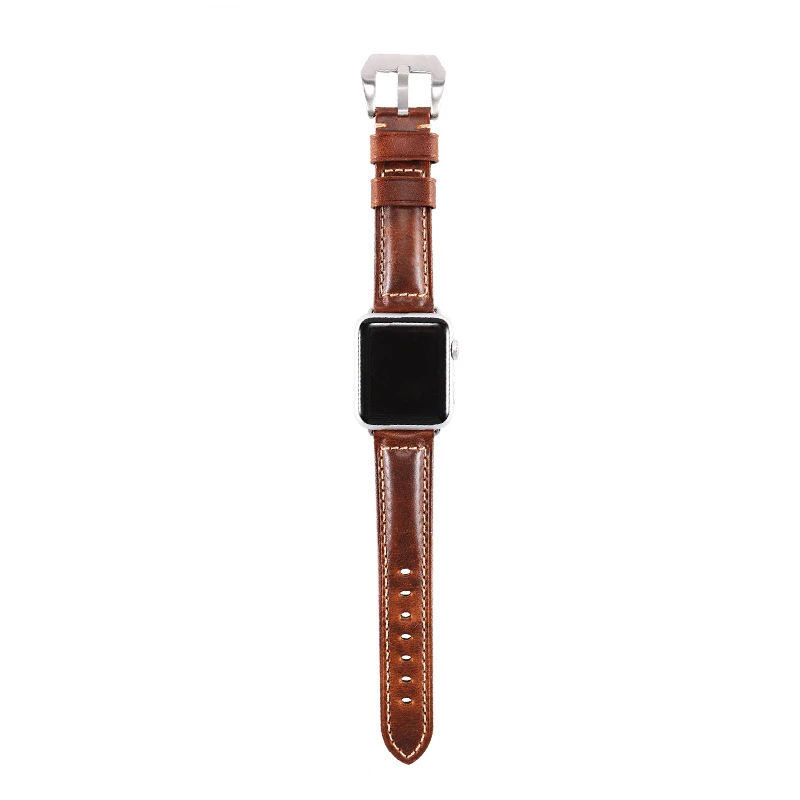 Коровья кожа, воск, натуральная кожа, ремешок для часов Apple watch, 42 мм, 38 мм, серия 4-1, iwatch 4, 44 мм, 40 мм, Ремешки для наручных часов, браслет для часов