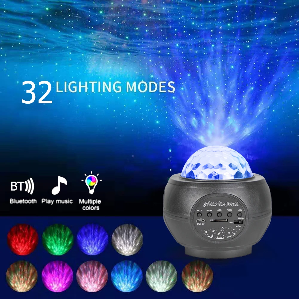 

Colorful Starry Sky Galaxy Projector Blueteeth LED Bluetooth Music Player Star Light Remote Control Lamp Projection Night Light