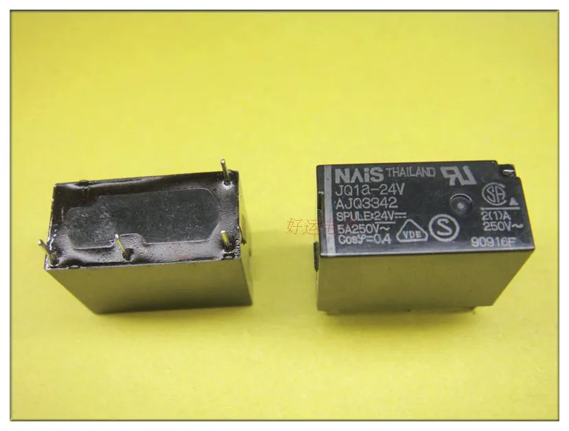 5 шт./лот) JQ1A-24V-F AJQ3342F JQ1A-24V AJQ3342 5A250V 4 Пина 24VDC DC24V 24V Мощность реле