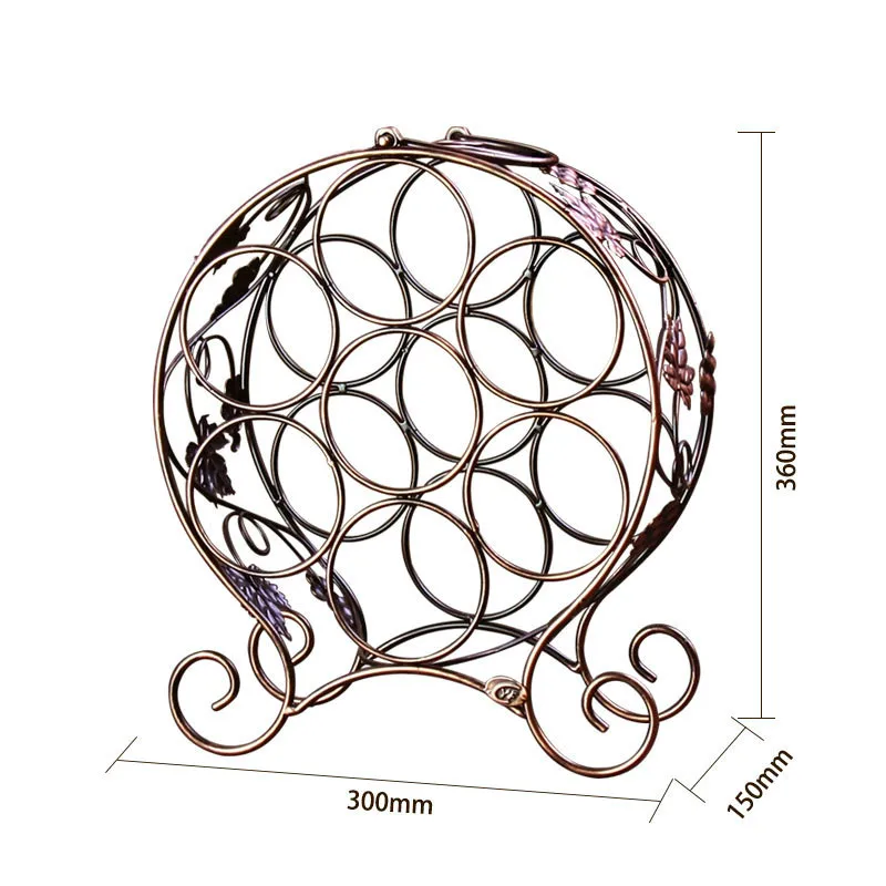 Металлическая подставка для вина 7 дюймов|Винные шкафы| |
