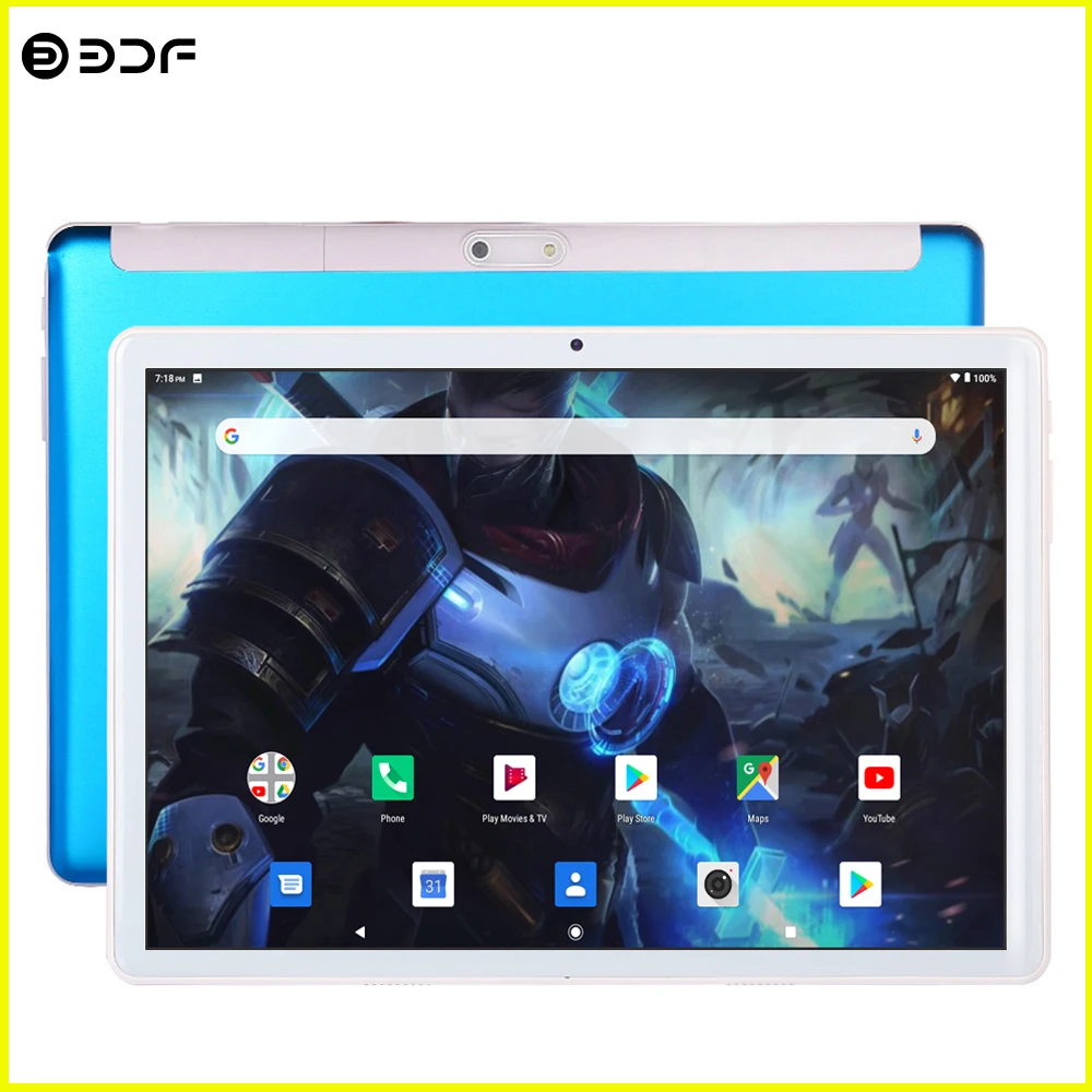 Original 10 Inch Android 9.0 3G 4G LTE Mobile Phone Tablet Pc Sim Card Octa Core GPS Bluetooth WiFi FM Function
