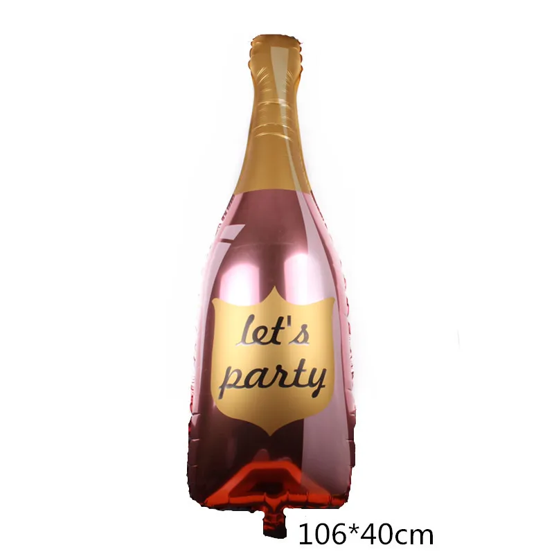 1pc Большая пивная чашка воздушные шары Золотая бутылка для виски вина фольгированные шары большой надувной мяч курицы Ночная Вечеринка «будущая Невеста» украшения для взрослых - Цвет: 1pc