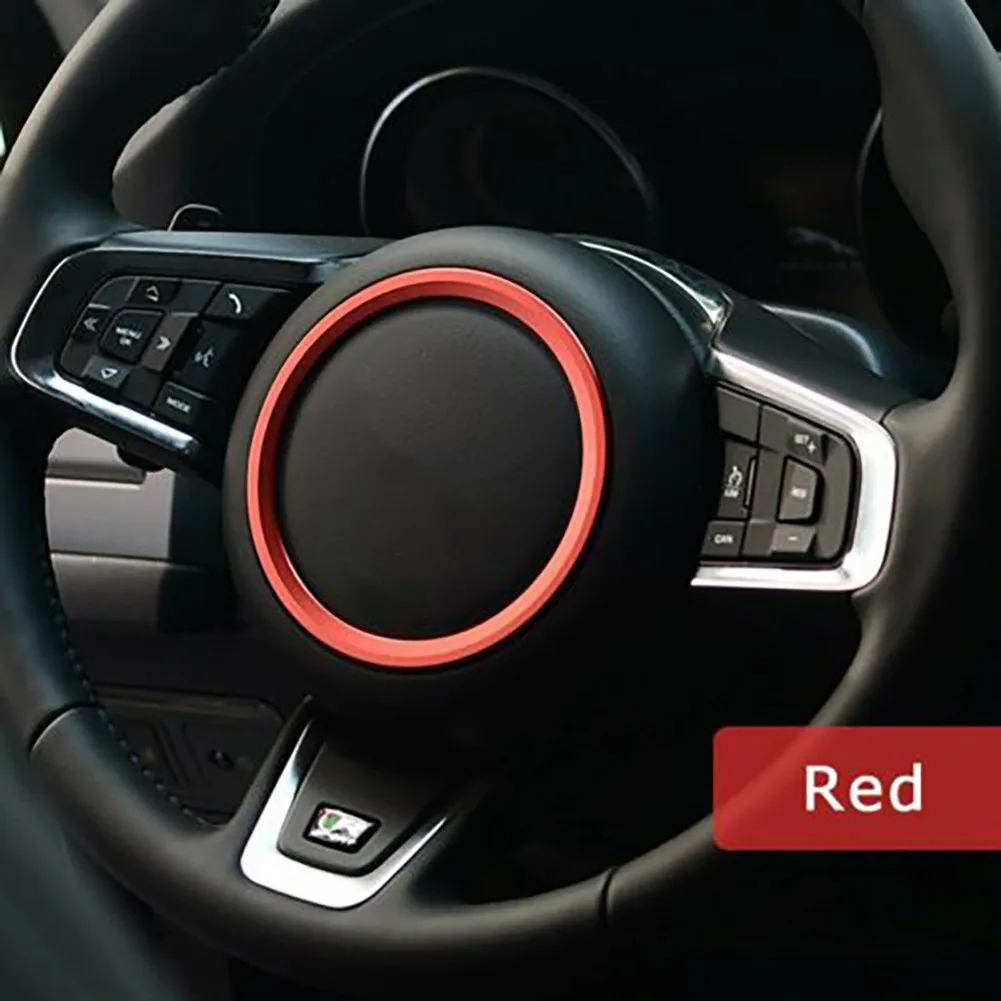 

1pc Steering Wheel Trim Aluminum Alloy For Jaguar XFL XE F-TYPE E& F-PACE