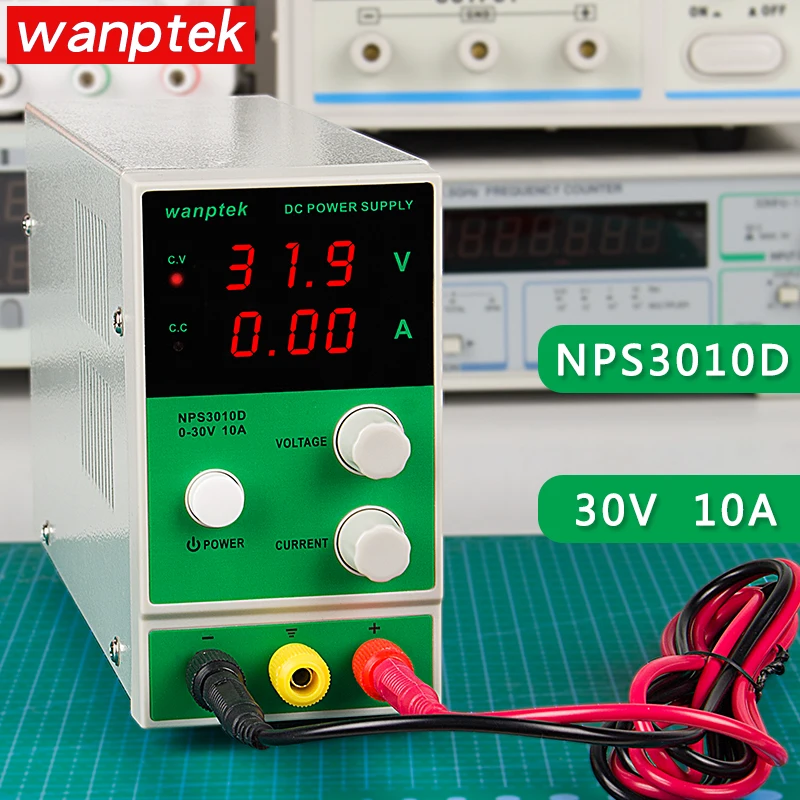 

Блок питания Wanptek NPS3010D, мини Регулируемый источник питания постоянного тока 0-30 в 0-10 А