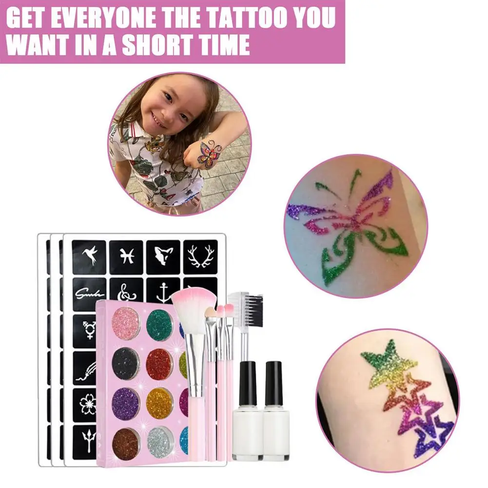 Tattoo Stickers Luminous Child Kid Temporary Fake Tattoos Glow Paste On Face Arm Leg For Children Body Art Waterproof Sticker