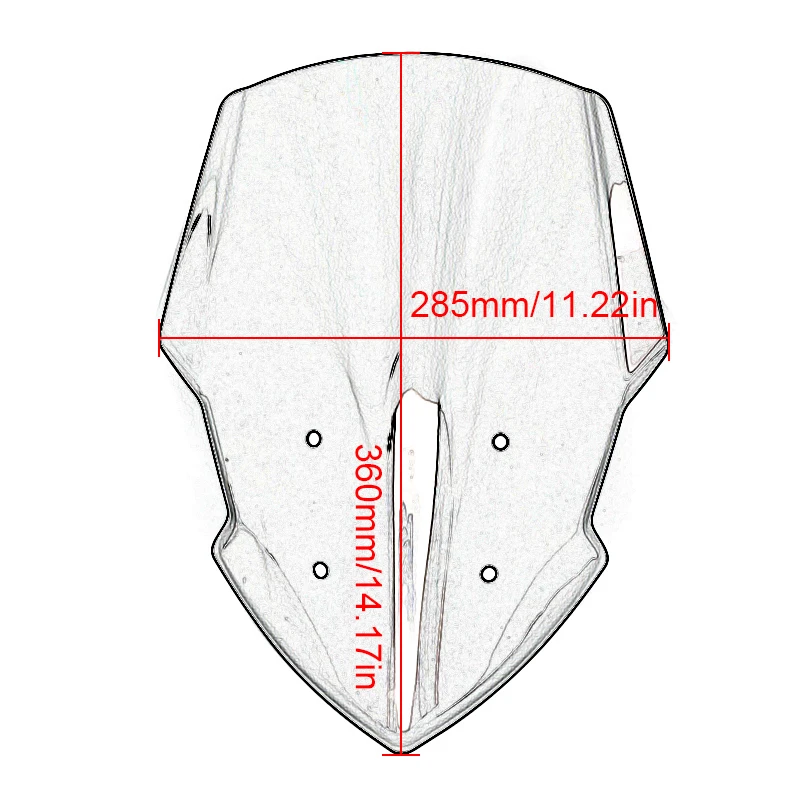 

MT07 Motorcycle Windscreen Windshield Deflector with Bracket For YAMAHA 2018 2019 MT-07 FZ-07 FZ07 MT 07 Moto Accessories