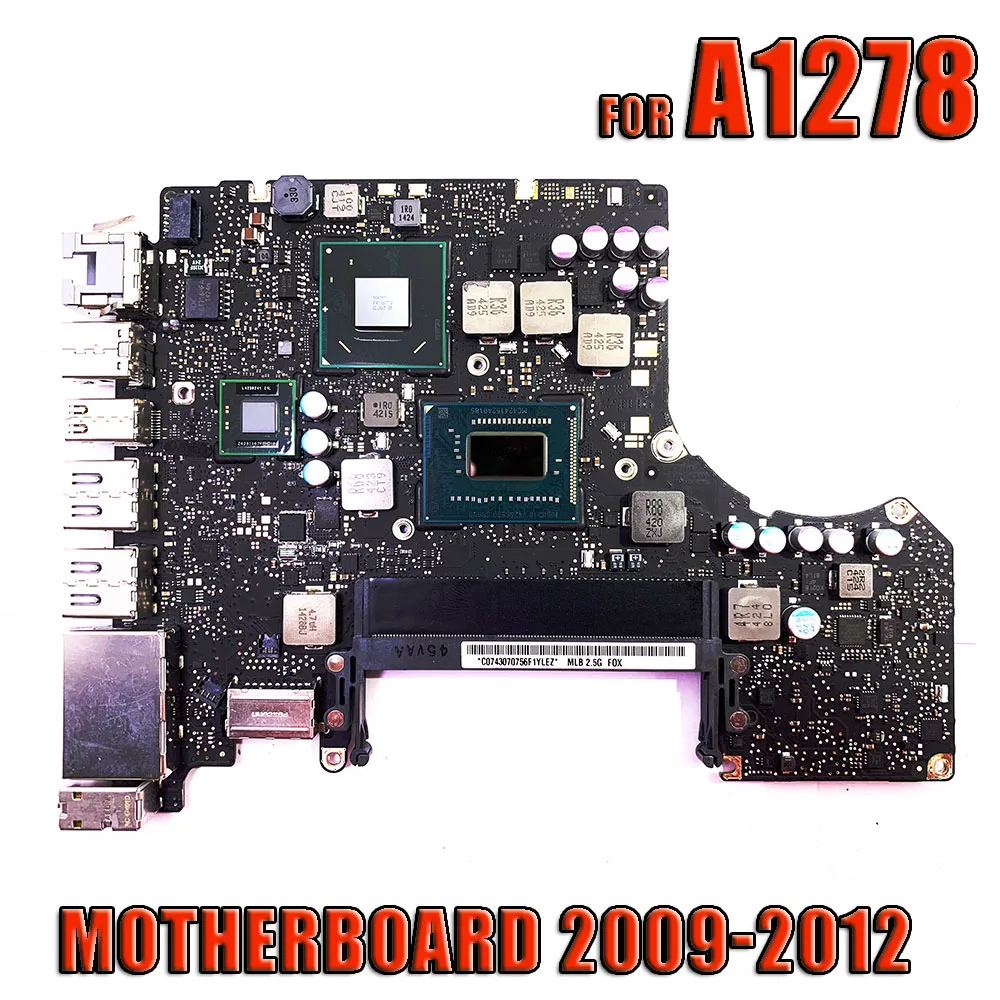 Placa Mãe A1278 para Macbook Pro 13 Placa Lógica A1278 com i5 2.5ghz i7 2.9ghz 8203115-b 2008 2009 2010 2011 Md101 Md102 Tela de LCD do laptop