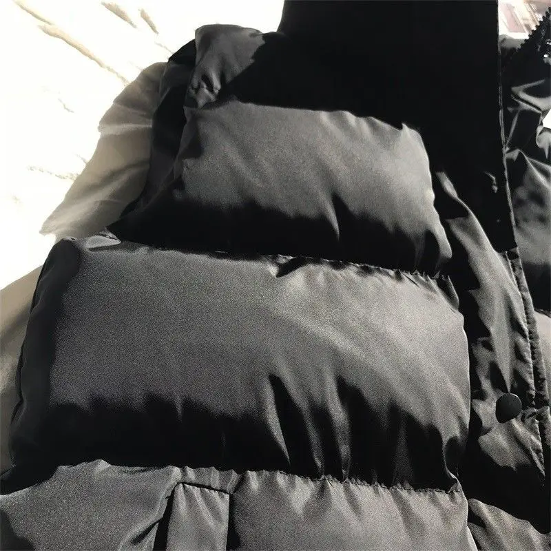 2021 зимний хлопковый пуховой жилет Женский Свободный модель 3XL куртка с хлопковой